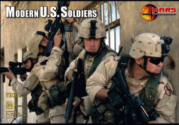 Modern U.S. Soldiers--48 figures in 15 poses--ONE IN STOCK. #43765