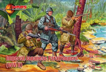 Imperial Japanese Paratroopers (WWII)--40 figures in 8 poses--THREE IN STOCK. #43769