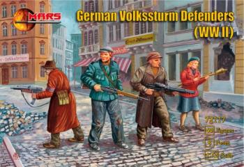 German Volksturm Defenders (WWII)--40 figures in 8 poses--ONE IN STOCK. #43777