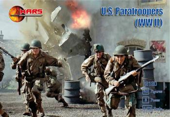 U.S. Paratroopers (WWII)--40 figures in 8 poses--THREE IN STOCK. #43780
