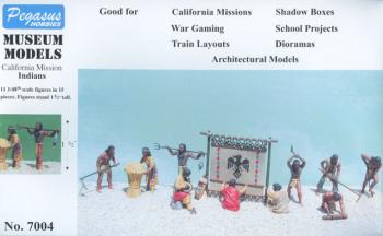 California Mission Indians--eleven 1:48 scale figures in 15 pieces California Mission Indians--eleven 1:48 scale figures in 15 pieces #7435