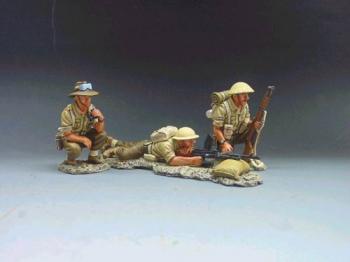 8th Army Bren Gun Set--three figures--RETIRED. ONE AVAILABLE!  8th Army Bren Gun Set--three figures--RETIRED. ONE AVAILABLE!  #734