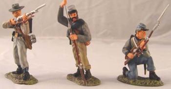 Image of Confederate Firing Set #2--three figures--RETIRED--LAST ONE!!