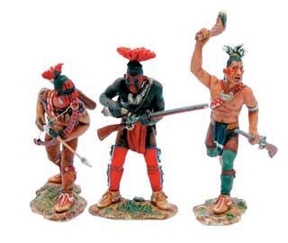 Image of Iroquois Indian Warriors--three figures--RETIRED--LAST TWO!!