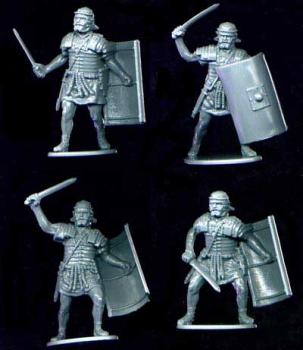 Image of 1/32 Roman Infantry--16 in 8 Poses -- AWAITING RESTOCK!