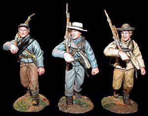 Confederate Marching Set #2--three figures--RETIRED--LAST ONE! #8713