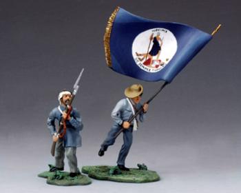 4th Virginia Command Set #2, Virginia State Flag--two figures--RETIRED--LAST ONE!! #8939