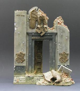 Image of Battle Damaged Reich Chancellery Entrance Way--RETIRED. ONE AVAILABLE! 