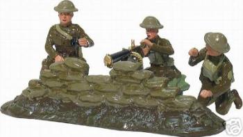 Browning Machine Gun & U.S. Detachment--three figures, gun, and sandbag wall--RETIRED--LAST ONE!! Browning Machine Gun & U.S. Detachment--three figures, gun, and sandbag wall--RETIRED--LAST ONE!! #9741