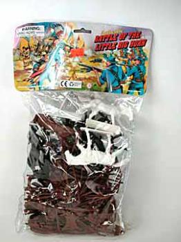Battle of Little Big Horn: Indian Village Accessories 50+ pcs. Horses, strechers #9771