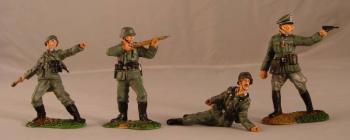 Image of Attack!--four WWII German figures--RETIRED--LAST ONE!!