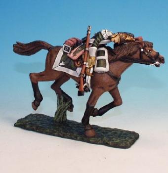 Wounded Trooper Slumped Forward, 17th Dragoons--single mounted figure--RETIRED--LAST ONE!! #1004