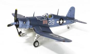 Image of 1/72 USMC F4U-1 Corsair aircraft fighter, USMC VF-17 Sqn, Lt. Ira Kepford, Jolly Rogers, 1944--FOUR AVAILABLE. #43995