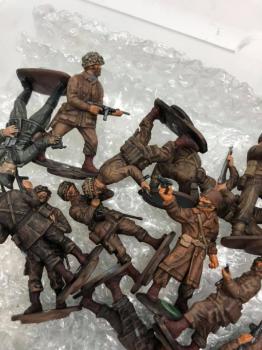 Airfix & Other Painted World War II Plastic - 23 Figures Airfix & Other Painted World War II Plastic - 23 Figures