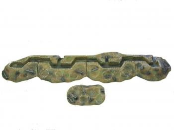 Painted WWI Trench System- 5 pieces--AWAITING RESTOCK. Painted WWI Trench System- 5 pieces--AWAITING RESTOCK. #2689