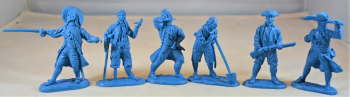 Treasure Island Pirates (Blue)--6 figures in 6 poses--LAST TWO!! #44123