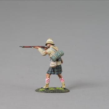 Standing Seaforth Highlander Sergeant Firing (new head sculpt and blanket roll)--single figure--RETIRED--LAST TWO!! #44137