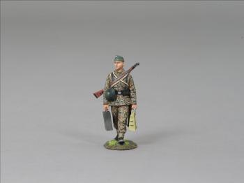 Image of SS Mortar Crewman with Mortar Base Plate and Spare Ammo--single figure--RETIRED--LAST ONE!!