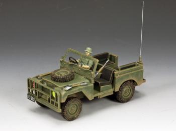 Image of The Patrol/General Service Land Rover--includes Aussie driver figure and rifle--RETIRED.