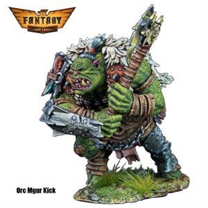 60mm Fantasy Orc Marauder #1 Mgur Kick - Painted Figure--single figure 60mm Fantasy Orc Marauder #1 Mgur Kick - Painted Figure--single figure #44189