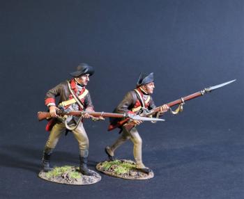 Two Line Infantry Advancing  (#11), The 12th Massachusetts Regiment, Continental Army, The Battle of Saratoga, 1777, Drums Along the Mohawk--two figures--RETIRED--LAST ONE!! Two Line Infantry Advancing  (#11), The 12th Massachusetts Regiment, Continental Army, The Battle of Saratoga, 1777, Drums Along the Mohawk--two figures--RETIRED--LAST ONE!! #44285