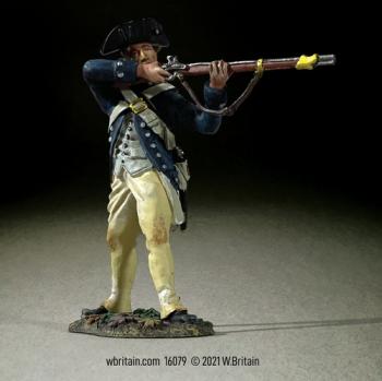 Clark's Illinois Regiment Infantryman Standing Firing, 1782--single figure Clark's Illinois Regiment Infantryman Standing Firing, 1782--single figure #44348