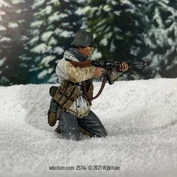German Grenadier in Parka Kneeling Firing Stg44, No.3--single figure #44351