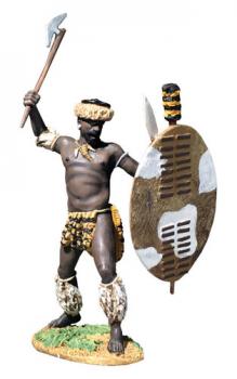 Zulu Attacking with Axe--single figure #44352