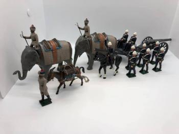 Royal Artillery Elephant Battery, India 1890--RETIRED--LAST ONE!! #44383