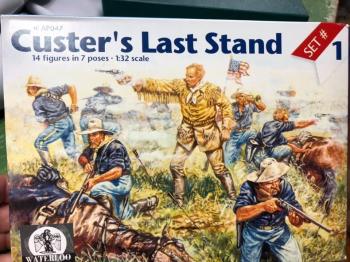 Image of U.S. 7th Cavalry (Custer's Last Stand Set #1)--14 Figures in 7 Poses (Blue)--FOURTEEN IN STOCK.