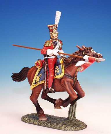 Dutch Red Lancers Trooper, lance flat close into body--RETIRED--LAST ...