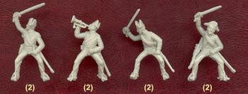 Italian Carabinieri, 1848--14 figures in 7 poses and 14 horses in 4 horse poses #44528