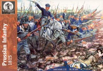 Napoleonic Prussian Infantry 1815--48 figures in 12 poses & 4 horses in 1 pose--FIVE IN STOCK. Napoleonic Prussian Infantry 1815--48 figures in 12 poses & 4 horses in 1 pose--FIVE IN STOCK. #17435