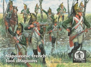 Napoleonic French Foot Dragoons--52 figures in 13 poses--AWAITING RESTOCK!  #44575