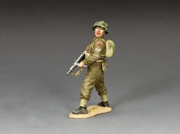 The Shouting Sergeant, 1st Bttn. of The South Lancashire Rgt., 3rd Inf. Div. (sand base)--single WWII British figure #44618