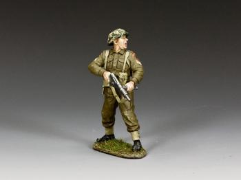 The Shouting Sergeant, 1st Bttn. of The South Lancashire Rgt., 3rd Inf. Div. (grass base)--single WWII British figure #44620