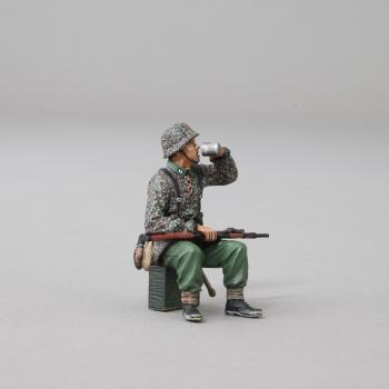 Image of Sitting SS Soldier Drinking--single figure--RETIRED--LAST ONE!!