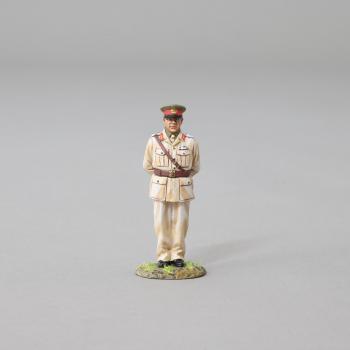 Image of Field Marshall Sir Thomas Blamey (round grass base)--single Australian figure--RETIRED--LAST ONE!!