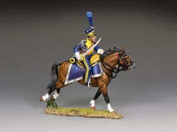 Charging Vistula Lancer Officer--single mounted Polish figure #0