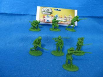 Rogers Rangers Set 3--seven figures in seven poses -- AWAITING RESTOCK! #44875