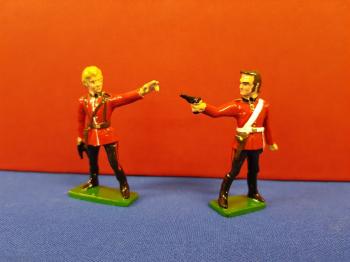 Caine and Baker from ZULU, 54mm Glossy Toy Soldiers--two figures--ONE IN STOCK. #44910