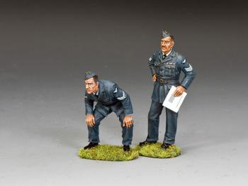 RAF NCO Inspectors--two WWII RAF figures RAF NCO Inspectors--two WWII RAF figures #44917