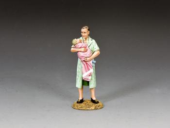 "Victims of the Purge’ Mother & Child--single WWII French mother figure carrying baby #44920