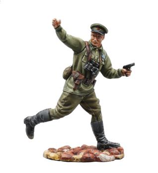 Image of Russian Officer Charging with TT Pistol--single figure--RETIRED--LAST ONE!!