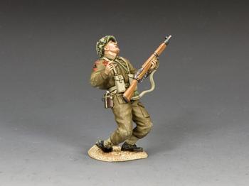 Soldier Being Shot! (with Sand base)--single injured WWII British Tommy rifleman figure #45102