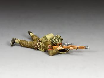 The Sniper--single WWII British Tommy rifleman figure #45104