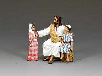 Image of "Suffer the Little Children"--three figures