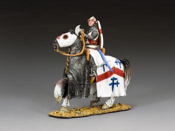 The White Swabian Knight--single mounted figure with axe #45110