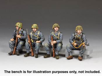 Sitting Panzer Grenadiers--four seated figures #45114