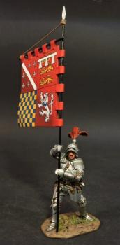 Standard Bearer, The Retinue of Sir Thomas Howard of Ashwell Thorpe, Earl of Surrey, The Battle of Bosworth Field, 1485, The Wars of the Roses, 1455-1487—single figure and standard Standard Bearer, The Retinue of Sir Thomas Howard of Ashwell Thorpe, Earl of Surrey, The Battle of Bosworth Field, 1485, The Wars of the Roses, 1455-1487—single figure and standard #45154